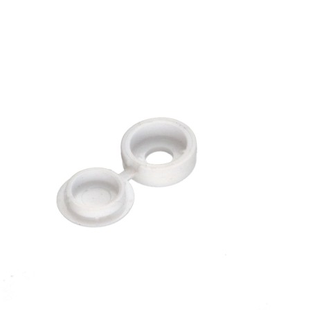 1 x Cover Cap Rivet Polyethylene White
