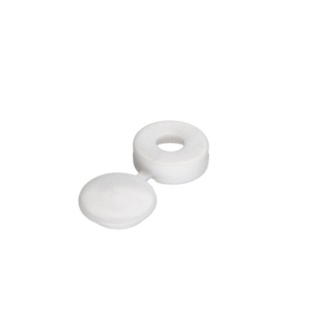 1 x Cover Cap Rivet Plastique White