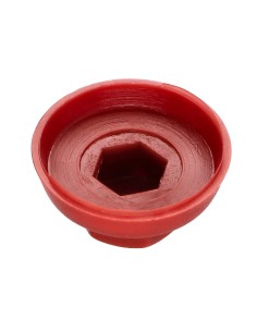 Plastic cap Screw Diameter 6.3 Flatbed 10 Ral3009/Oxide Red 2