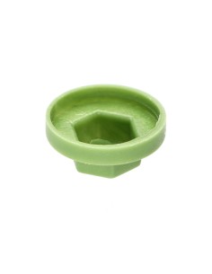Plastic cap Screw Diameter 6.3 Flat 10 Ral6011/Reseda Green