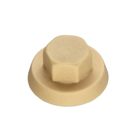 1 x CAP Polyethylene Screw Diameter 4.8-5.5 Flatbed 8 Ral1001/Beige