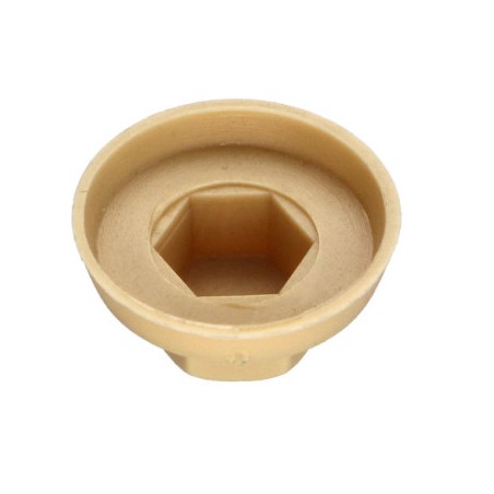 1 x CAP Polyethylene Screw Diameter 4.8-5.5 Flatbed 8 Ral1001/Beige