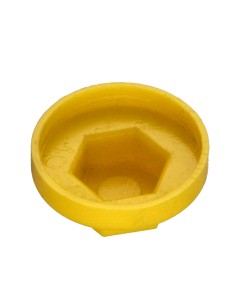 Plastic cap Screw Diameter 6.3 Flat 10 RAL1021 2