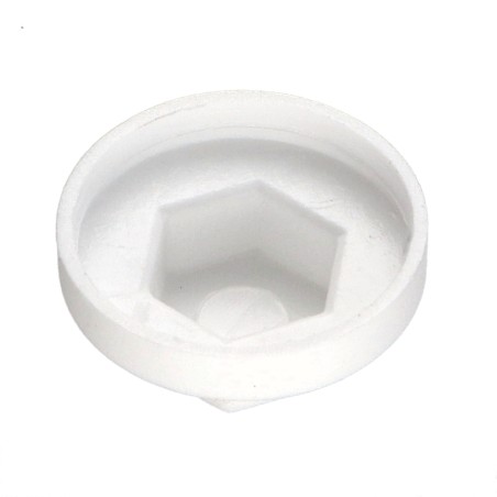 1 x Plastic cap Screw Diameter 4.8-5.5 Flatbed 8 Ral9010/Pure White