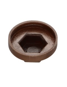 Plastic cap Screw Diameter 6.3 Flat 10 Ral8014/Sepia Brown 2
