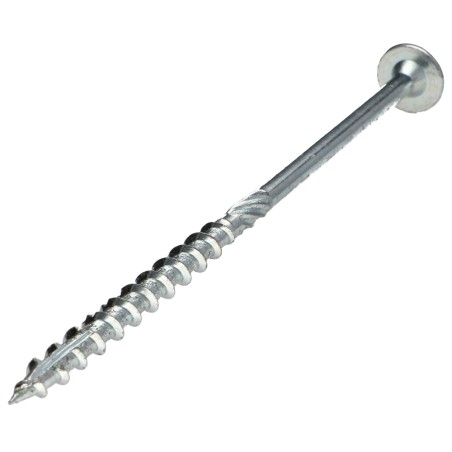 1 x Chipboard Screw Tekor Disc Head Screw T40 cut Type 17 Drilling Point 8X140 Partial Thread Zinc Plated