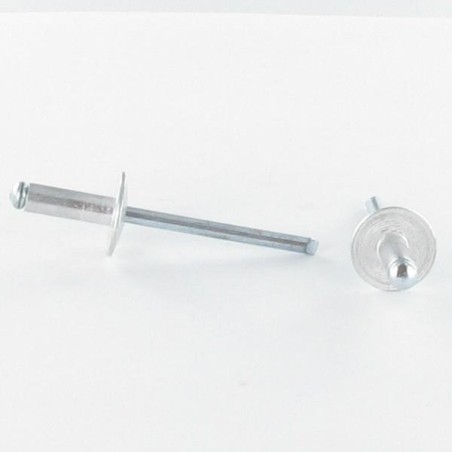 1 x Blind rivets Aluminium Stahlgewinde 4.8X35 Thickness Of Panel 25 For 30 Large Head ALX