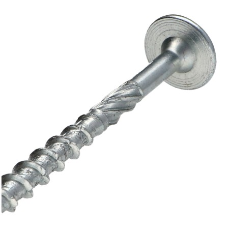 1 x Chipboard Screw Tekor Disc Head Screw T40 cut Type 17 Drilling Point 8X80 Partial Thread Zinc Plated