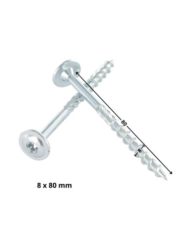 1 x Chipboard Screw Tekor Disc Head Screw T40...