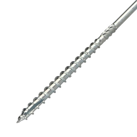 1 x Chipboard Screw Tekor Disc Head Screw T30 cut Type 17 Drilling Point 6X260 Partial Thread Zinc Plated