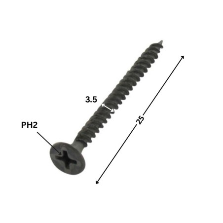 1 x Drywall Screw GFD Phosphated Plain 3.5X25