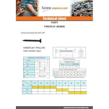 1 x Drywall Screw GFD Phosphated Plain 3.5X25