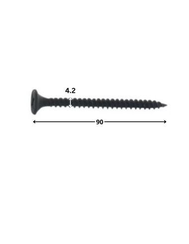 1 x Drywall Screw Screw TTPC Phillips 2 4.8X90...