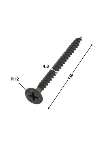 1 x Drywall Screw GFD Phosphated Plain 4.8X130