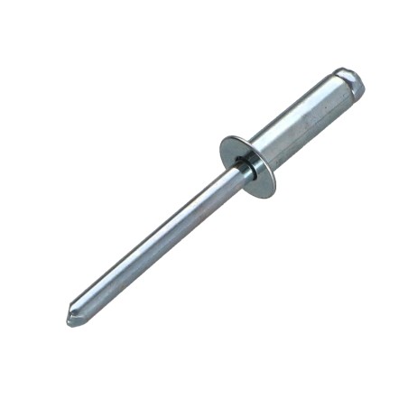 1 x Rivet Steel/ steel ZING 4.8X25 Thickness Of Panel 17 to 20 Countersunk Head