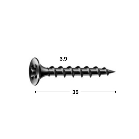 1 x Drywall Screw Spax Phillips 2 3.9X35 Phosphated Plain GIX-B