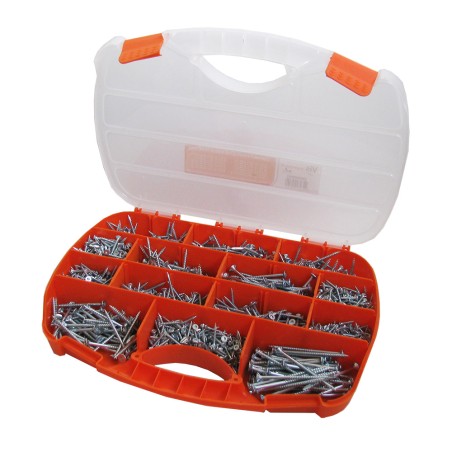 1 x Set of 1700 Chipboard Screw Tekor Countersunk Head Torx cut Type 17 Drilling Point Zinc Plated With Bit