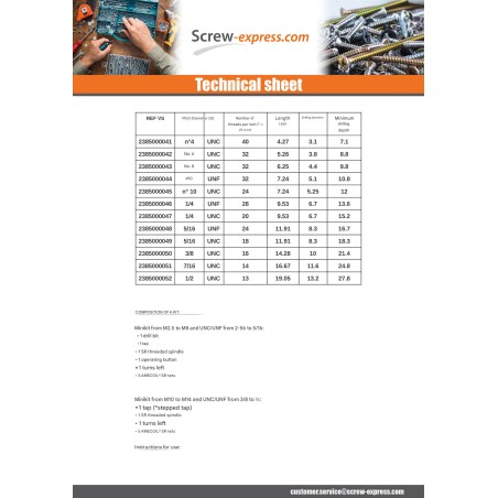 1 x KIT +NET REPORT M12X18 Pitch 175
