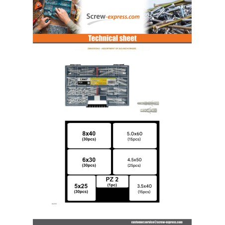 1 x Set of 262 Plug UNIVERSAL