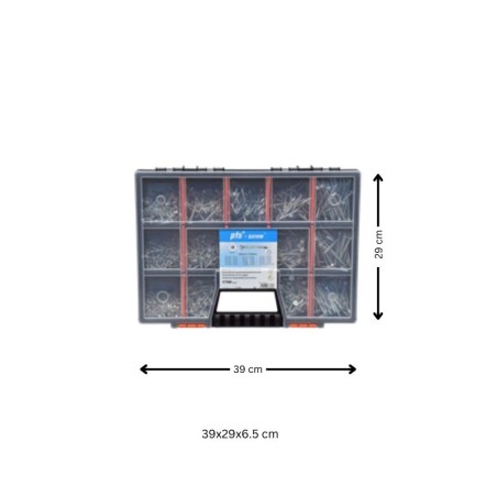 1 x Set of 1700 Chipboard Screw Countersunk Head Torx cut Type 17 Drilling Point Zinc Plated
