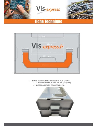 1 x CASE STORAGE CLIPSABLE L-BOXX MINI