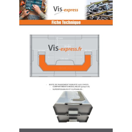 1 x CASE STORAGE CLIPSABLE L-BOXX MINI