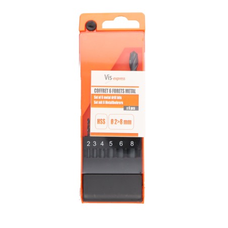 1 x Set of 6 metal drill bits