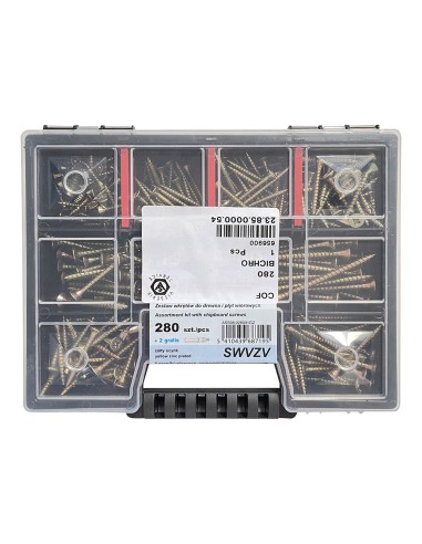 1 x Set of 280 Chipboard Screw Countersunk Head...