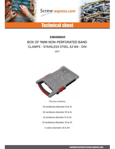 1 x Set of 60 NECKLACES BAND Not PERFORATED Of 9