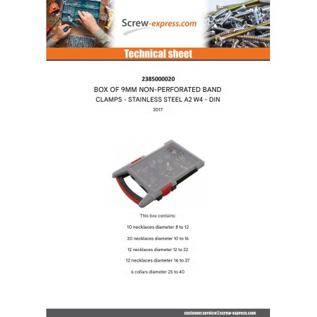 1 x Set of 60 NECKLACES BAND Not PERFORATED Of 9