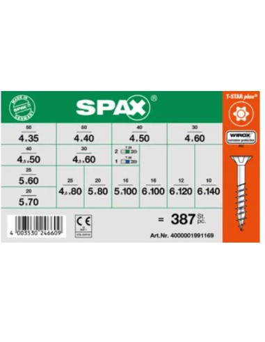 1 x Set of 364 Wood Screw Countersunk Head...