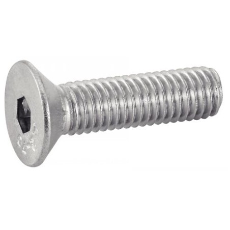 1 x Set of 1240 Machine Screw Flat Head Hexagon Recess Stainless Steel A4