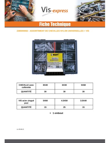 1 x Set of 140 Plug With Screw