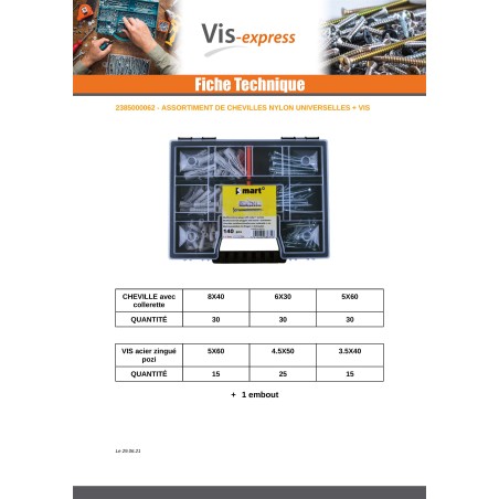 1 x Set of 140 Plug With Screw