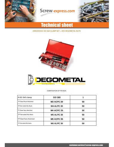 1 x Set of Pliers GO360 + 300 Rivet Nuts