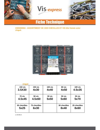 1 x Set of 1020 Plug With Screw