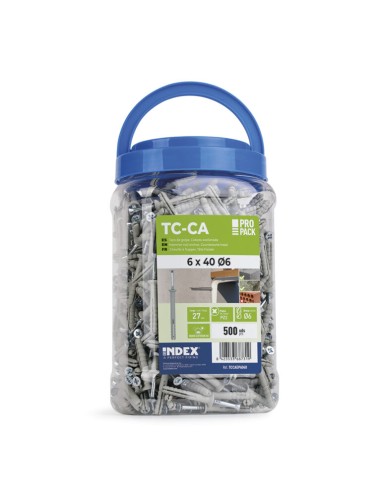 1 x Bucket of 500 Hammer Plug With Screw 6X40...