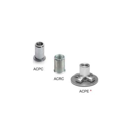 1 x Set of 500 Rivet nut Steel DEGOMETAL