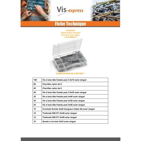 1 x Set of Ironware Zinc Plated (415 ELEMENTS)