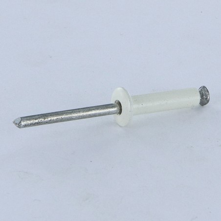 1 x Peel Rivet GOSTAR Aluminum Steel Rod TRS 4X16 RAL9003 signal white