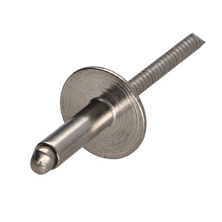 1 x Blind Rivet All Stainless Steel Extra Large Head 4.8X23 Thickness Of Panel 15 to 18