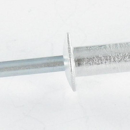 1 x Blind rivets Aluminium Stahlgewinde 4.8X25 Flat Head Ral7035/Light Grey