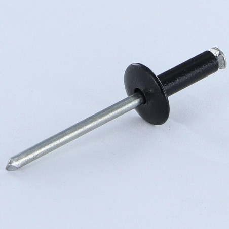 1 x Peel Rivet GOSTAR Aluminum Steel Rod Large Head 4.8X16 Black