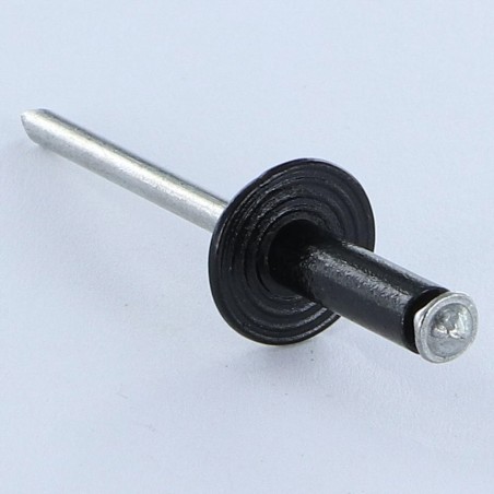 1 x Peel Rivet GOSTAR Aluminum Steel Rod Large Head 4.8X16 Black