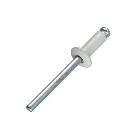 1 x Blind rivets Aluminium Stahlgewinde 4X8 Thickness Of Panel 2 to 4 Flat Head Ral9010/Pure White