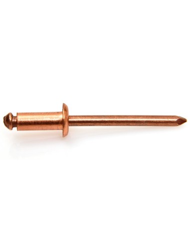1 x Rivet TRS copper steel rod 3.8X12
