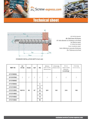 1 x Screw For Concrete Hexagonal Head Flange...