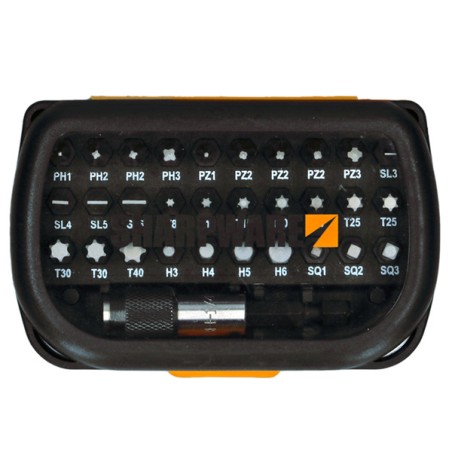 1 x Set of 30 Bit Phillips Pozi TX Slotted H + 1 Gate EM