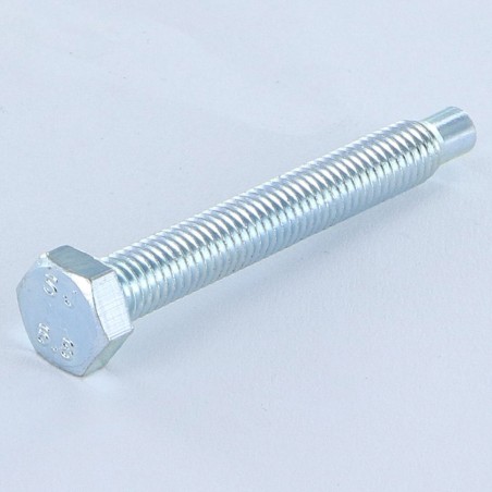 1 x Machine Screw Hexagonal Head M5X38.5 Dog Point Dog Point long Zinc Plated Class 6.8