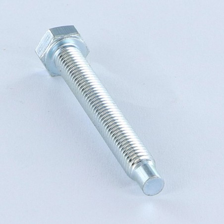 1 x Machine Screw Hexagonal Head M5X38.5 Dog Point Dog Point long Zinc Plated Class 6.8